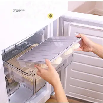 Kukulis Lauke Koldūnai Turi Vienu Sluoksniu Šaldytuvas Maisto Saugojimo Konteineris Organizatorius Namų Apdailos Dėžės