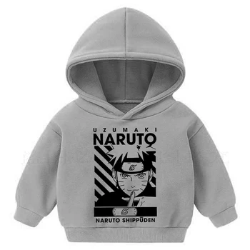 Naruto Harajuku ri-ren Unisex Hoodie vaikų drabužiai Japonų animacijos spausdinti vyrų Hoodie mergaičių gatvės drabužiai mados atsitiktinis