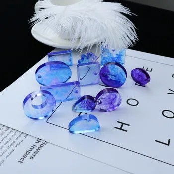 UV Epoksidinės Pelėsių Crystal Resin Auskarai, Pakabukas Pakabukai Liejimo Karoliai Pelėsių 