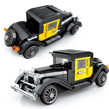 Kūrėjas žinomų klasikinių Senovinių automobilių ss įranga, biuro įranga transporto priemonės modelio, miesto gatvės surinkimo blokai žaislai vaikams berniukams dovana