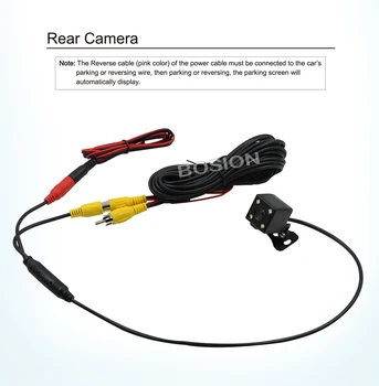 4 LED infraraudonųjų SPINDULIŲ Naktinis Vizijas, Automobilio Galinio vaizdo Kamera Plataus Kampo HD spalvoto Vaizdo Vandeniui Universalios Atsarginės Grįžtamieji Parkavimo Kamera