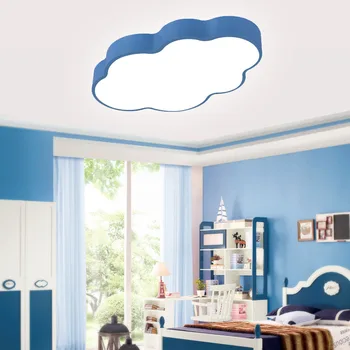 Mėlynos Debesų Riba dega gyvenamasis kambarys, miegamasis, vaikų kambarys paviršiaus sumontuoti led lubų šviestuvas namų De Techo Iluminacion