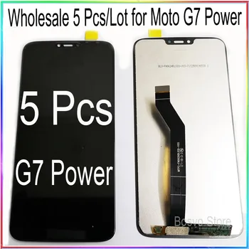 Didmeninė 5 Vnt./daug Moto G7 Galia LCD Ekranas su Touch 
