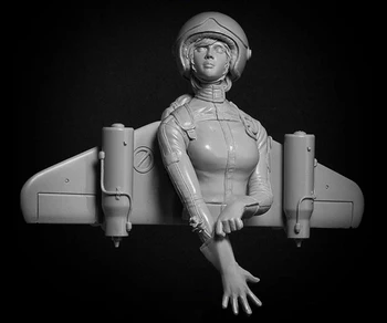 1/10 senovės moteris pilotas krūtinė Dervos pav Modelis rinkiniai Miniatiūriniai gk Unassembly Unpainted