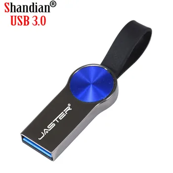 SHANDIAN USB 3.0 Flash Diskai Mados Didelės Spartos 16GB 32GB 64GB Metalo Vandeniui Usb Pen Drive Nemokamas pristatymas kliento logotipas