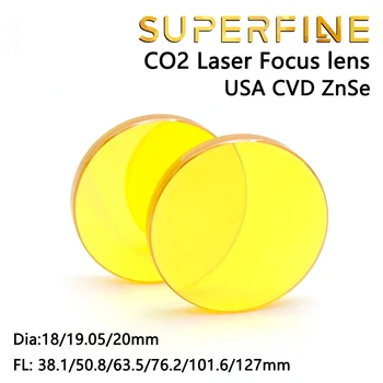 Superfine JAV, širdies ir KRAUJAGYSLIŲ Znse CO2 lazerio lęšio židinio Dia. 18 19 20 mm FL 38.1 50.8 63.5 101.6 127mm lazerio pjovimo mašina