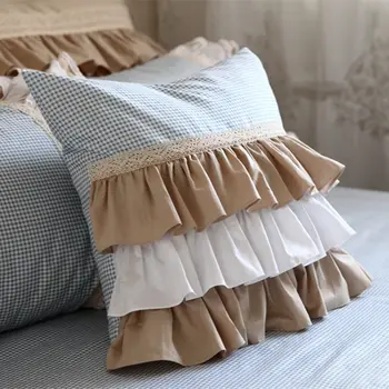 Naujas tortas sluoksnių dekoratyvinis užvalkalas Europos stiliaus, siuvinėtų pagalvės užvalkalą princesė pynimas pagalvės dangtelis (nebuvo įtraukta užpildas)