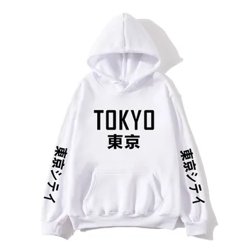 Mados Japonijos Streetwear Tokijo Įlankoje Spausdinti hoodie Palaidinukė Japonija Stiliaus Hip-Hop Streetwear Megztinis Vyrams, Atsitiktinis Tracksuit