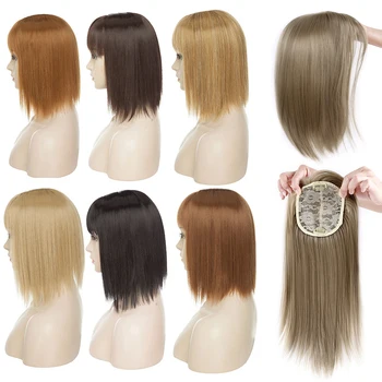 11Inch Įrašą Plaukų Gabalus, Tiesūs Plaukai Pratęsimo Su Kirpčiukais Sintetinių 16 Spalvų Įrašą Plaukų Gabalus Moterims