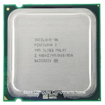 Intel Pentium D945 PD945 Socket LGA 775 Procesorius PD 945 CPU (3.4 Ghz/ 4M /800GHz)