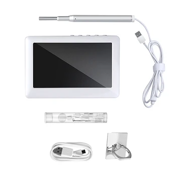3.9 mm HD1080P Skaitmeninis Otoscope 4.3 colių LCD Ekranas, Ausies Sritį Endoskopą Vaizdo Ausies Šaukštas Su 6 LED Ausies Sveikatos Priežiūros Valymo Priemonė