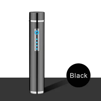 Mini Nešiojamas Cilindro formos Dvigubo Kampo Lengvesni USB Įkrovimo Lengvesni Kūrybinė Asmenybė Vėjo Metalo Cigarečių žiebtuvėliai