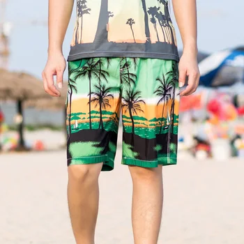 Sunga masculina 2020 metų Vasaros Paplūdimio Trumpas Vyrų Valdybos šortai Fitneso Kvėpuojantis Atsitiktinis medis spausdinti Šortai Vyrams Plius Dydis M-6XL