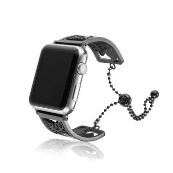 Diamond Diržu, apple watch band 44mm/40mm 42mm 38mm Iwatch nerūdijančio plieno Apyrankė watchband 