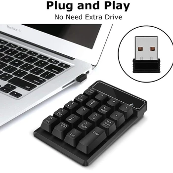 Želė Šukos Laidinę Mini USB Skaitinė Klaviatūra Numpad 19 Klavišus Skaitmeninė Klaviatūra, skirta 