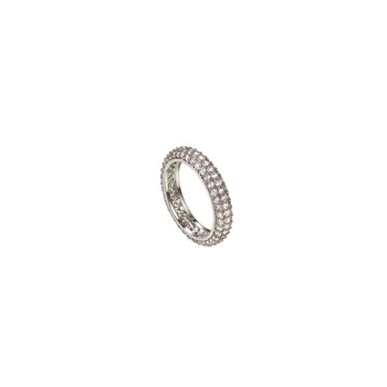 Trendying paprastas stilius moterys blizga kalnų krištolas žiedai smiliumi žiedas bižuterijos