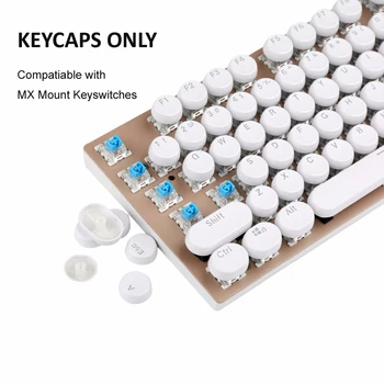 Rašomųjų mašinėlių juostelės Turas Mechaninė Keycaps Vyšnių MX Outemu Klaviatūros Doubleshot Apšvietimu Steampunk Stiliaus Su Keycap Kamščiatraukis