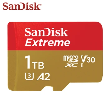 Naujas SanDisk Micro SD Kortelės A2 1 TB 512 GB 400GB Mcrosd Originalus TF Kortelę Flash Kortelės U3 Atminties Kortelės V30 Iki 160MB/s