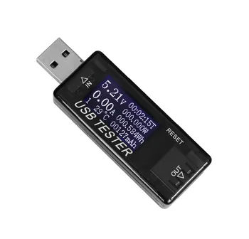 8 in1 USB Talpa Įtampos Testeris QC2.0 3.0 4-30 v Elektros Energijos Bandymo Srovė Metrų Stebėti Voltmeter Ammeter