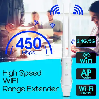 Karšto Wavlink AC600 27dBm Lauko Wifi Extender Wifi Kartotuvas 2.4 G/150Mbps +5 ghz /433Mbps Belaidžio Wifi Maršrutizatoriaus su WISP