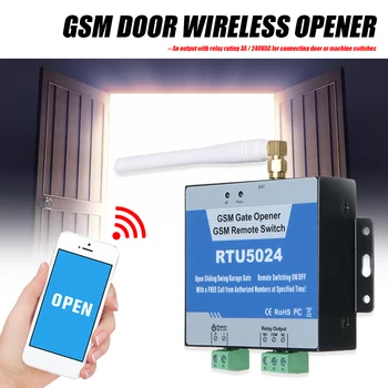 RTU5024 GSM Vartų Atidarymo Rėlę Įjungti Nuotolinio Valdymo Durys Prieiga, Bevielis Durų Atidarytuvas Nemokamai Skambinti 850/900/1800/1900MHz