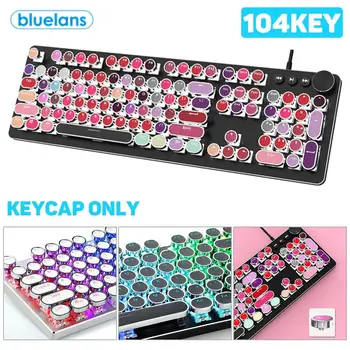 Žaidimų Mechaninė Klaviatūra GamingKeyboard 104Pcs/Set PBT Universalus Apvalus Pagrindiniai Bžūp Keycaps Vyšnių MX Mechaninė Klaviatūra