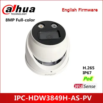Dahua 8MP Full Aktyvios Atgrasymo Fiksuoto židinio Obuolio WizSense Tinklo Kamera IPC-HDW3849H-KAIP-PV IP Kameros