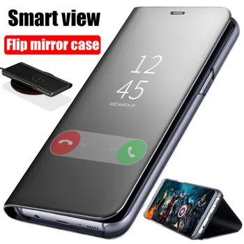 Smart Veidrodis, Flip Case For ASUS zenfone 6 Prabanga Aiškiai Matyti PU Odos Padengti zenfone6 Smart View Atveju, ASUS zenfone6
