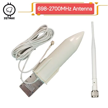 ZQTMAX Antenos, 4G, 3G lauko antena 30dBi GSM išorinės antenos N moteris, 2G 3G 4G LTE mobiliojo ryšio signalo kartotuvų stiprintuvas+Laidas
