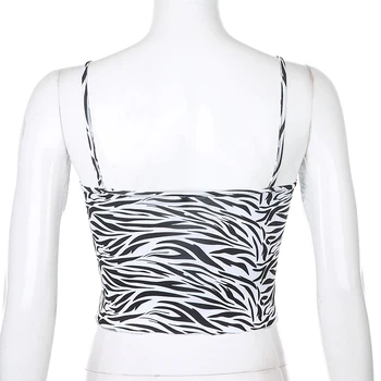 SUCHCUTE 90s estetinės viršuje zebra Y2K camis moterų marškinėlius su dirželiu vasaros 2020 kratinys senovinių nėrinių lankas tees moterų E mergaitė