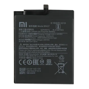 Originalus Xiaomi BN37 Bateriją Už Xiaomi Redmi 6 6A Redmi6A 2900mAh Didelės Talpos Telefono Bateriją Nemokamai Įrankiai