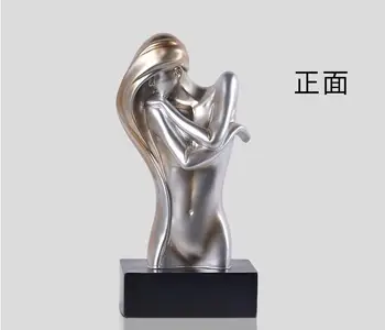 Šiuolaikinio Abstraktaus Nude Girl Statula Rankų Darbo Dervos Seksualus Plika Sąžininga Mergina Skulptūra Kūno Meno,Amatų Papuošalų Mylėtojas