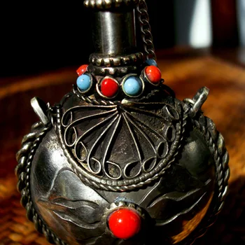 BYH035 Tibeto Handicrafted Uosti Butelis Tibeto Corss Dorje Amuletas Amuletas Pakabukas Žmogui