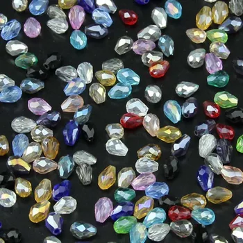 NAUJAS, Aukščiausios kokybės Vandens lašelis kriaušės formos stiklo karoliukai Austrijos kristalai prarasti karoliukai kamuolys tiekimo 4x6 / 6x8 / 8x11 / 10x15mm H128