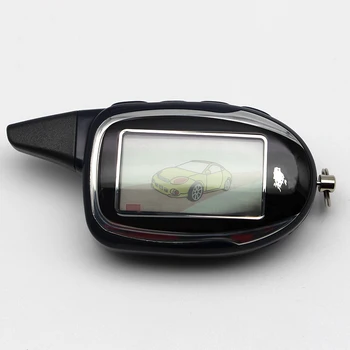 5VNT, 2-way LCD Nuotolinio valdymo pultelis Raktas Fob rusijos Versija dvipusis Automobilių Signalizacijos Sistemos Scher khan M7 Scher-Khan Magicar 7