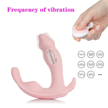 Nešiojami Drugelis Dildo Vibratorius, Sekso Žaislai Moterims, Masturbator Klitorio Stimuliatorius Belaidžio Nuotolinio Valdymo Vibratorius Kelnaitės