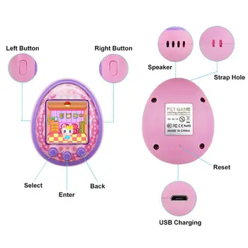 Mini Elektroninių Augintiniai Žaislai 8 Augintinius 1 Virtualus Cyber USB Įkrovimo Micro Pokalbių Pet Žaislas Vaikams, Suaugusiesiems Dovanų Didmeninės Dropshipping