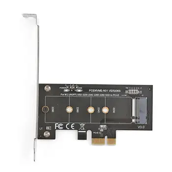 Karšto PCI-E 3.0 x4 M. 2 NGFF M Rakto Lizdas Adapteris Keitiklis ir Žemo Profilio Laikiklis, skirtas 