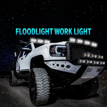 72W Automobilių, Sunkvežimių Baltas LED Worklight Dėmesio Vandeniui atsparus Dulkėms atsparus smūgiams Traktoriai Jeep visureigių Transporto priemonių Vairavimo Rūko Žibintas