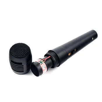 Universalus 3,5 mm 6,5 mm sąsaja Laidinio padalinta mikrofonas Nešiojamų Visuomenės Siųstuvas KTV Karaoke Įrašymo Juoda
