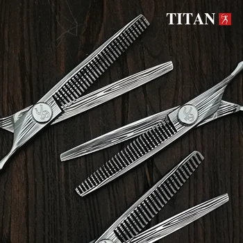 TITAN 6 colių Pjovimo Plonesnis Įrankis maquina de cortar cabelo Plaukų Žirklės Nerūdijančio Plieno Salonas, plaukų kirpimo Žirklės