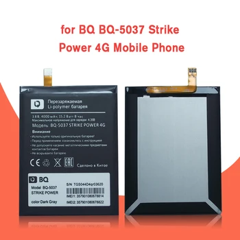 Naujas 4000mAh BQ-5037 Bateriją Batterie Už BQ 5037 Strike Galia 4G Mobiliojo Telefono Baterijas+Sekimo + Įrankiai