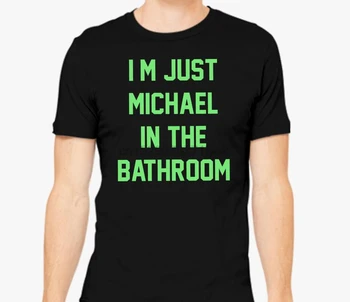 Michael Vonios kambarys marškinėliai t-shirt Būti Daugiau Chill viršūnes tee vyrų marškinėlius moterims medvilnės juokinga spausdinti O-kaklo trumpomis Rankovėmis
