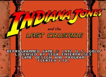 Indiana džounsas ir Paskutinis kryžiaus žygis 16 bitų MD Žaidimo Kortelės Sega Mega Drive Genesis