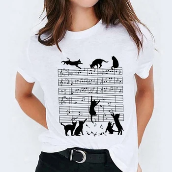 Grafinis Marškinėliai Moterims Šunų Drabužių Pet Style Mielas Spausdinimo 90s Spausdinti Lady T-shirts Viršuje Moterų Ponios Moterų Tee Marškinėliai