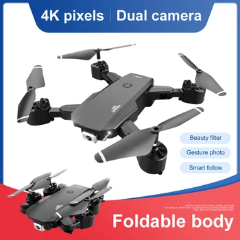 2020 Naujas Mini Drone 4K Dual Kameros Quadcopter Žaislai Fpv Drone Su Kamera HD Wide Angle Be Camera1080P Wifi RC Tranai Žaislai