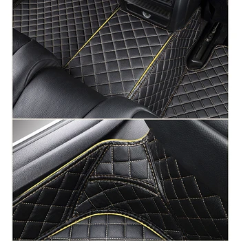 KADULEE odos automobilio grindų kilimėliai Alfa Romeo Giulia Stelvio 2017 2018 Užsakymą pėdų Pagalvėlės automobilių kilimų automobilių kojų kilimėliai