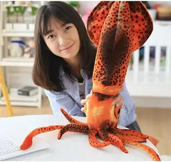 1pc 60cm modeliavimas kalmarai rankovės-žuvų inkfish tamsiai pliušinis lėlės pagalvę įdaryti žaislas mergaitė berniukas vaikų kūrybos dovana
