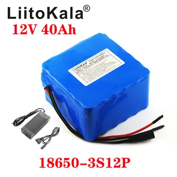 LiitoKala 12V 40Ah 3S12P 11.1 V 12,6 V Ličio Baterija už Keitiklis, Xenon Lempos, Saulės Gatvės Šviesos, Ekskursijos, Automobilių ir Tt