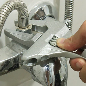 Reguliuojamas Raktas Aliuminio Lydinio didelis Atviras Pabaigos Raktas Universalus Raktas Remonto Įrankis Vandens Vamzdžių Sriegimo Vonios kambarys